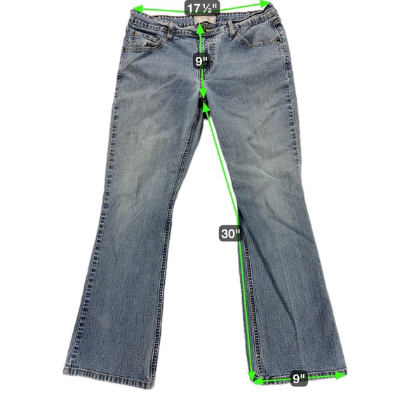 Levi Strauss Signature Womens Bootcut Jeans Size 12 Blue Stretch Denim - Picture 7 of 10
